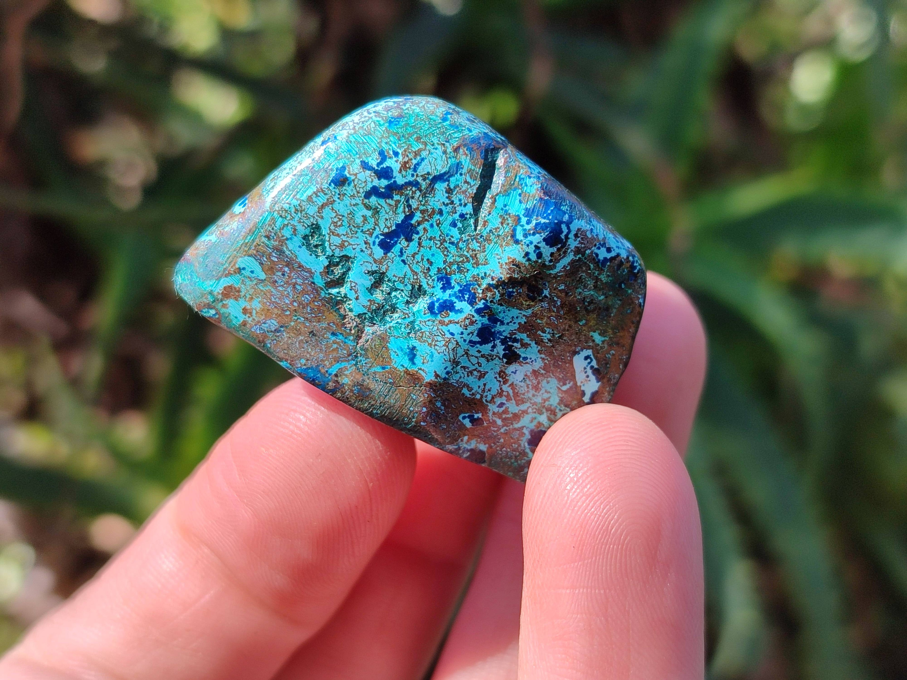 Polished Shattuckite Free Forms x 35 From Congo - Toprock Gemstones and Minerals 