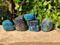 Polished Shattuckite Free Forms x 35 From Congo