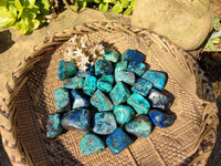 Polished Shattuckite Free Forms x 35 From Congo