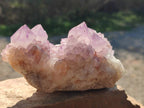 Natural Amethyst Spirit Quartz Clusters x 3 From South Africa - Toprock Gemstones and Minerals 