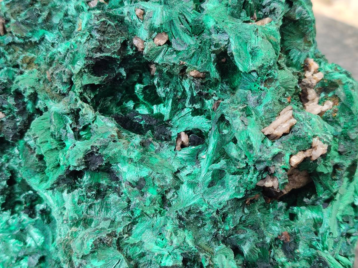 Natural Silky Malachite Specimen x 1 From Kasompe, Congo - Toprock Gemstones and Minerals 