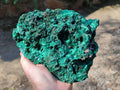 Natural Silky Malachite Specimen x 1 From Kasompe, Congo - Toprock Gemstones and Minerals 