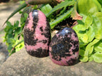 Polished Rhodonite Standing Free Forms x 6 From Madagascar - Toprock Gemstones and Minerals 