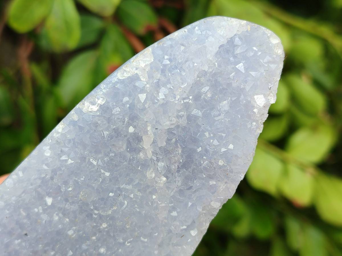 Polished Blue Lace Agate Geodes x 7 From Malawi - Toprock Gemstones and Minerals 