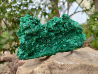 Natural Silky Malachite Specimens x 3 From Kasompe, Congo