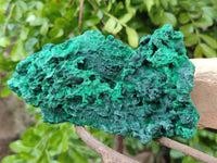 Natural Silky Malachite Specimens x 3 From Kasompe, Congo