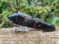 Polished Double Terminated Bloodstone Points x 6 From Swaziland - Toprock Gemstones and Minerals 