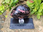 Polished Rhodonite Eggs x 3 From Madagascar - Toprock Gemstones and Minerals 