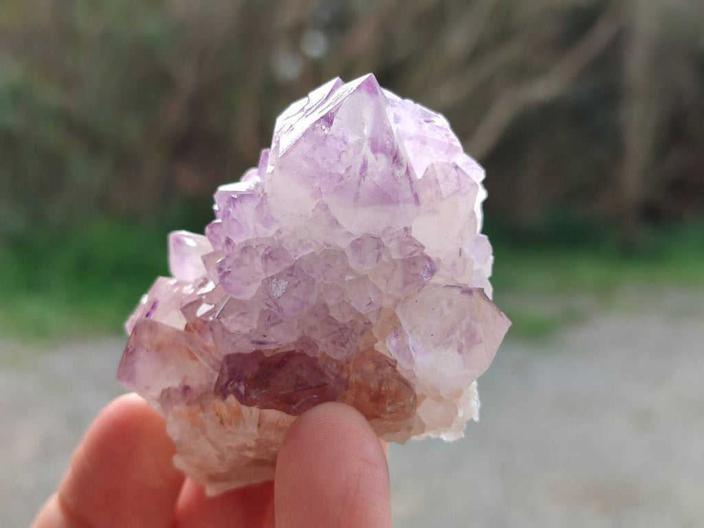 Natural Amethyst Spirit Quartz Clusters x 12 From South Africa - Toprock Gemstones and Minerals 