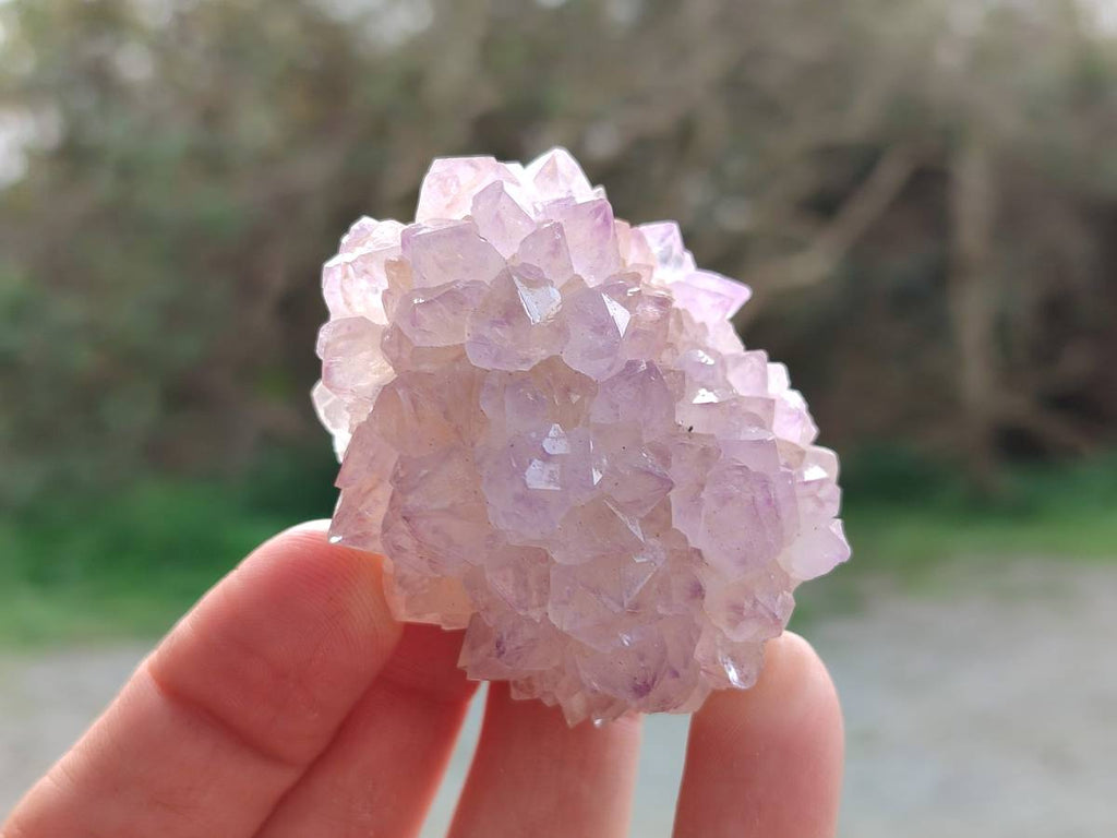 Natural Amethyst Spirit Quartz Clusters x 12 From South Africa - Toprock Gemstones and Minerals 