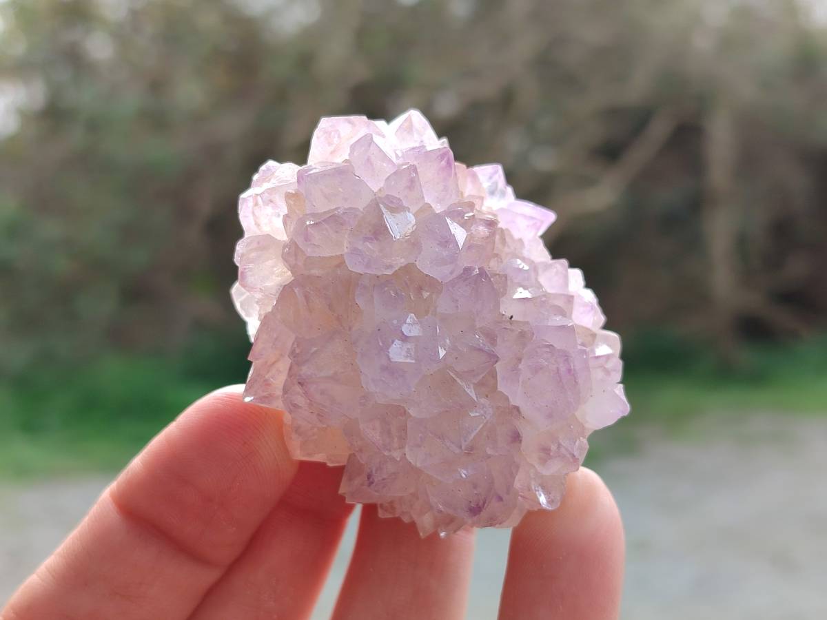 Natural Amethyst Spirit Quartz Clusters x 12 From South Africa - Toprock Gemstones and Minerals 