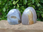 Polished Agate Standing Free Forms x 4 From Madagascar - Toprock Gemstones and Minerals 