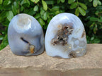 Polished Agate Standing Free Forms x 4 From Madagascar - Toprock Gemstones and Minerals 