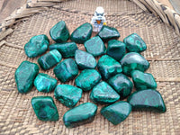 Polished Flower Malachite Free Forms x 35 From Congo - Toprock Gemstones and Minerals 