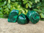 Polished Flower Malachite Free Forms x 35 From Congo - Toprock Gemstones and Minerals 