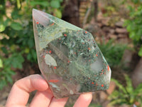 Polished Bloodstone Points x 4 From Swaziland