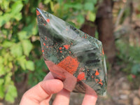 Polished Bloodstone Points x 4 From Swaziland