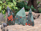 Polished Bloodstone Points x 4 From Swaziland - Toprock Gemstones and Minerals 
