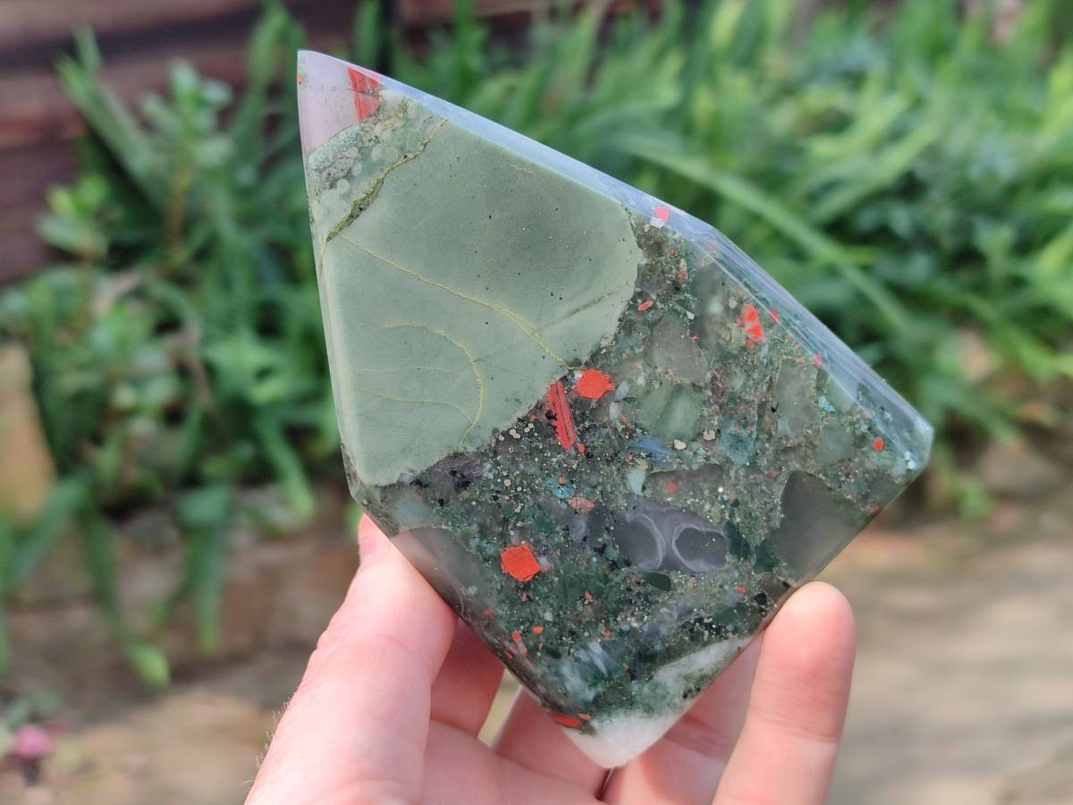 Polished Bloodstone Points x 4 From Swaziland - Toprock Gemstones and Minerals 