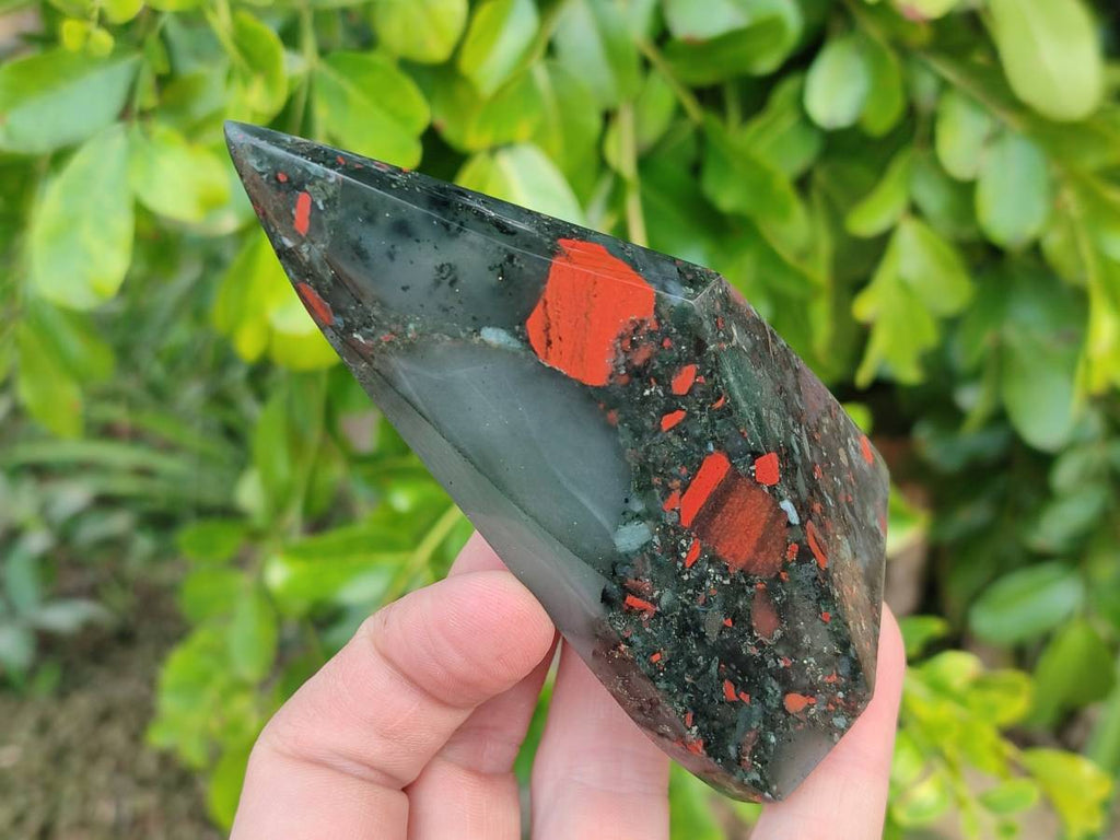 Polished Bloodstone Points x 4 From Swaziland - Toprock Gemstones and Minerals 