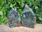 Polished Bloodstone Points x 4 From Swaziland - Toprock Gemstones and Minerals 