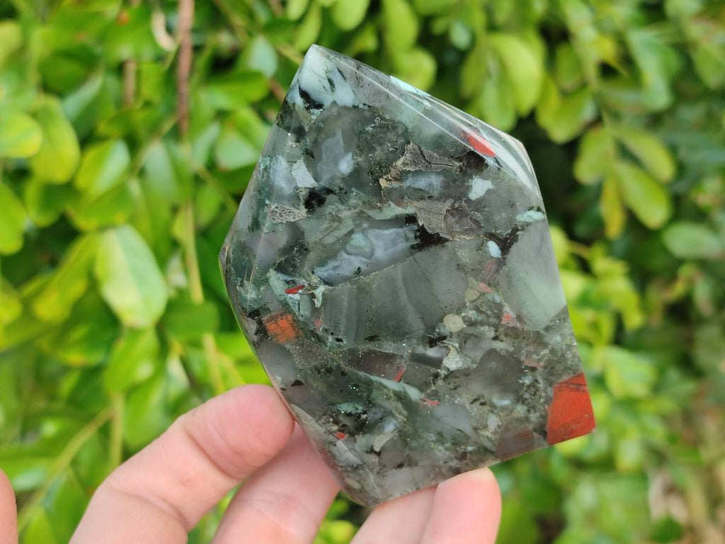 Polished Bloodstone Points x 4 From Swaziland - Toprock Gemstones and Minerals 