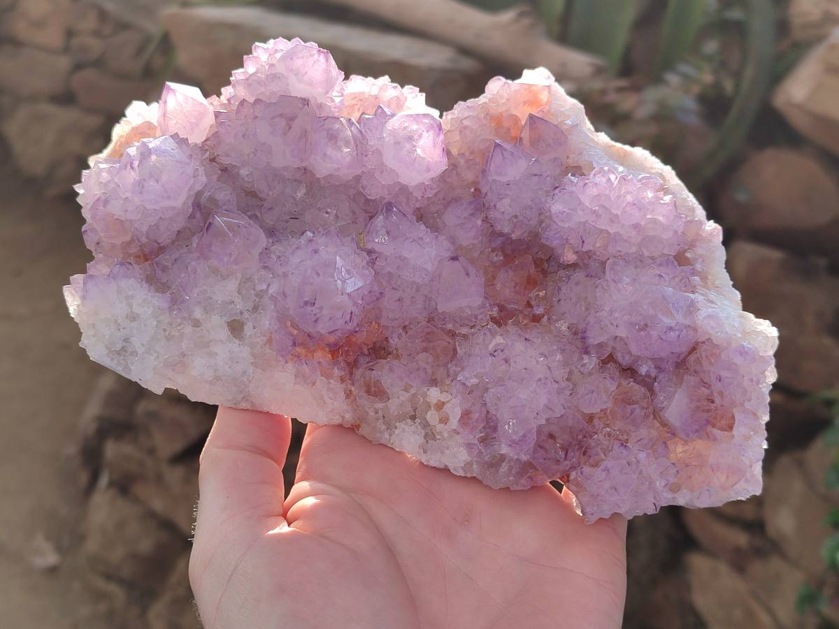 Natural Amethyst Spirit Quartz Cluster x 1 From South Africa - Toprock Gemstones and Minerals 
