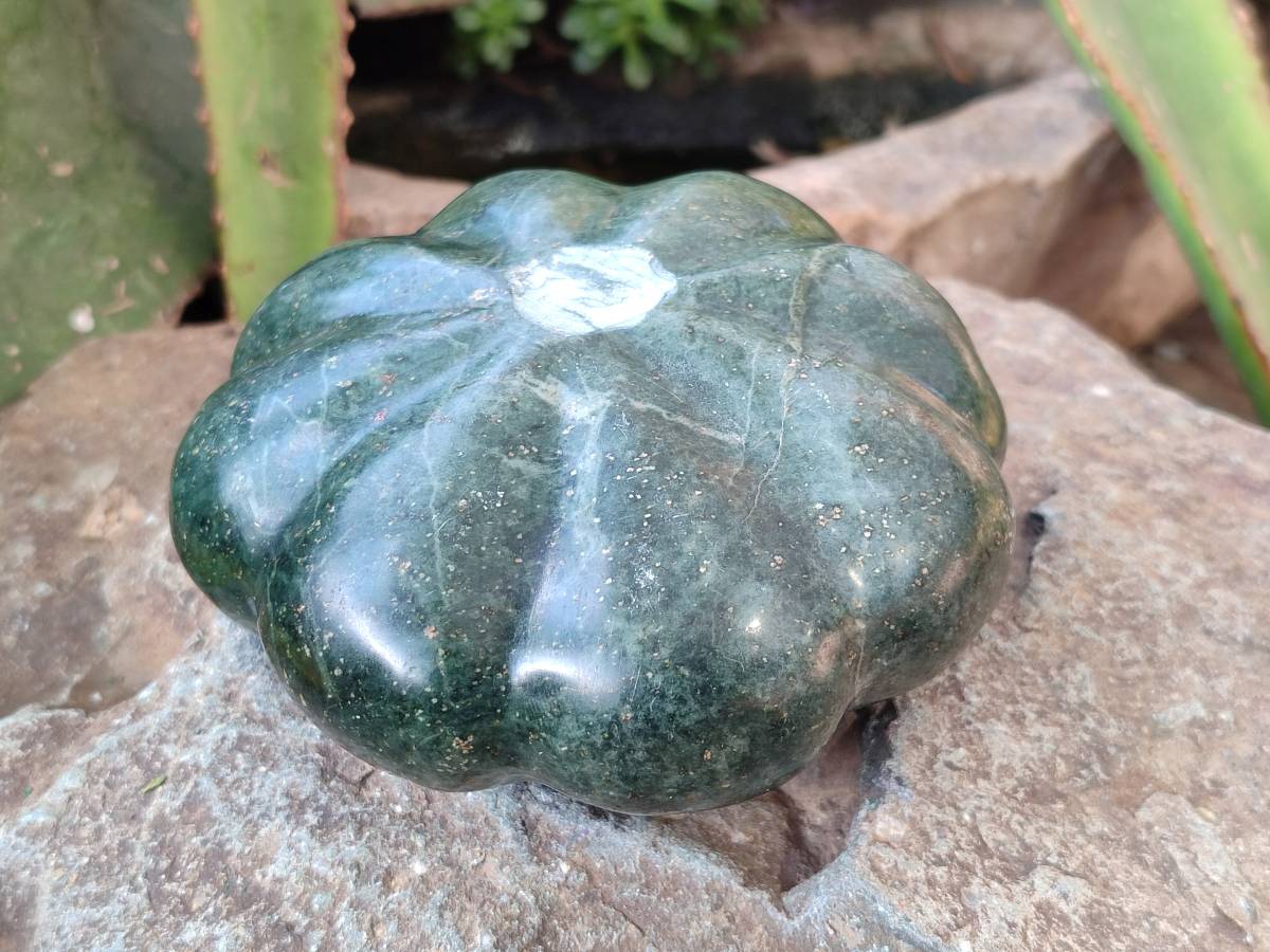 Hand Made Green Verdite Vegetable Carvings x 4 From Zimbabwe - Toprock Gemstones and Minerals 