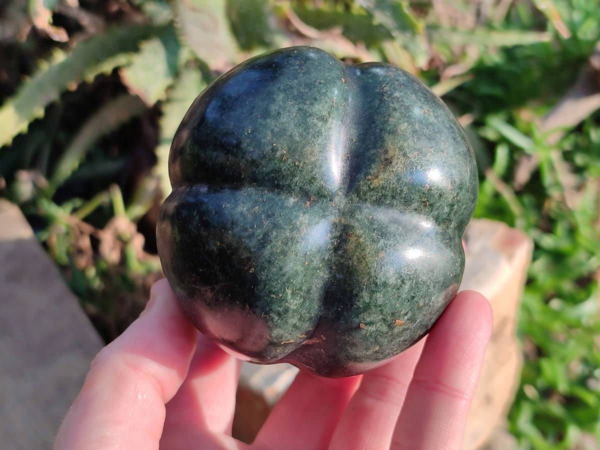 Hand Made Green Verdite Vegetable Carvings x 4 From Zimbabwe - Toprock Gemstones and Minerals 