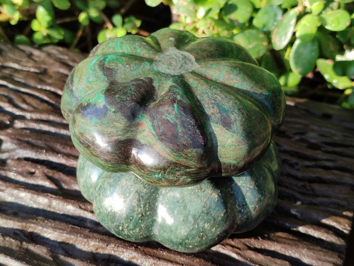 Hand Made Green Verdite Vegetable Carvings x 4 From Zimbabwe - Toprock Gemstones and Minerals 