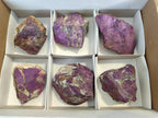 Natural Metallic Purpurite Specimens x 6 From Erongo, Namibia - Toprock Gemstones and Minerals 