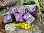 Natural Metallic Purpurite Specimens x 6 From Erongo, Namibia - Toprock Gemstones and Minerals 