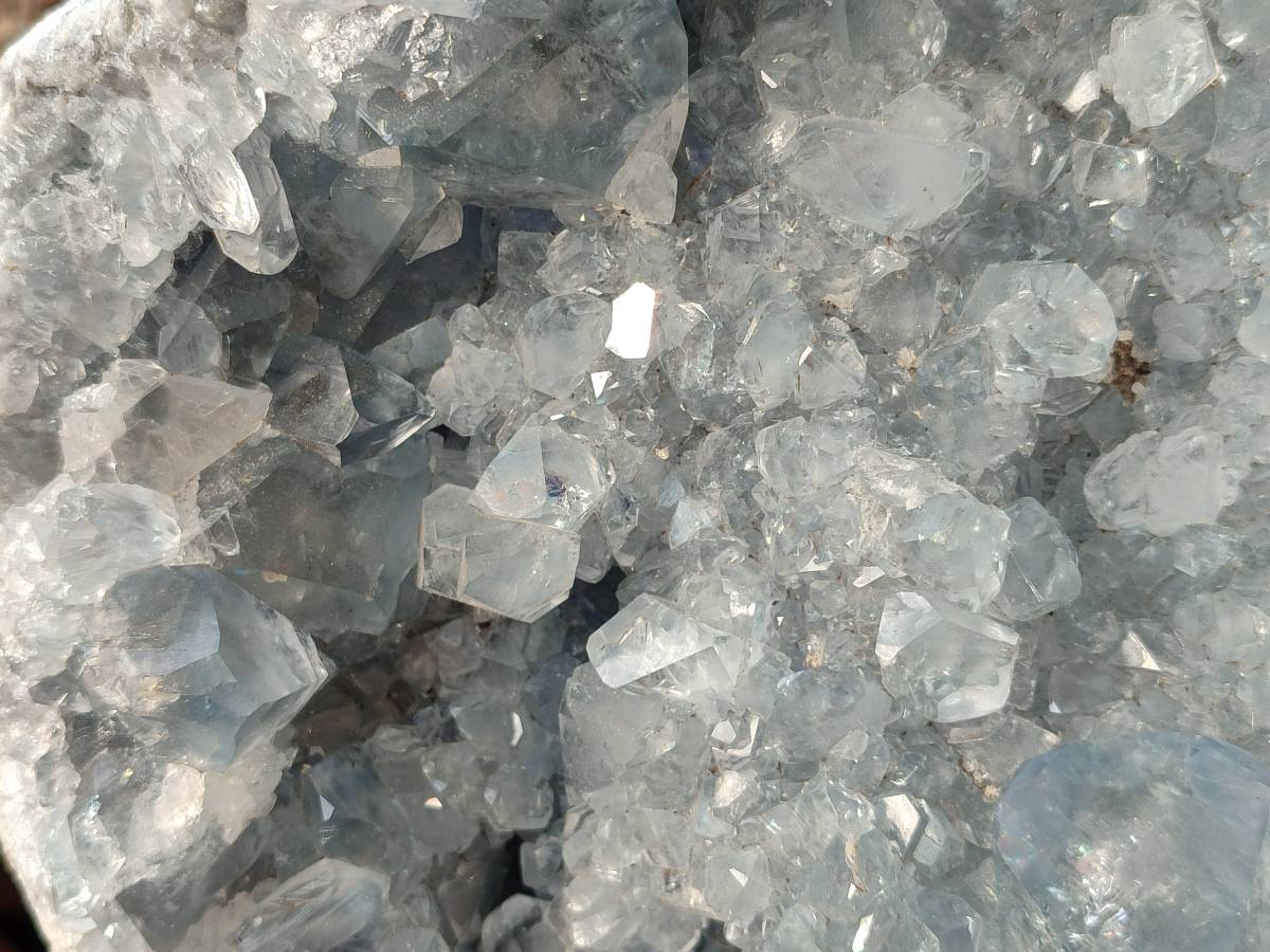 Natural Celestite Geode Specimen x 1 From Sakoany, Madagascar - Toprock Gemstones and Minerals 