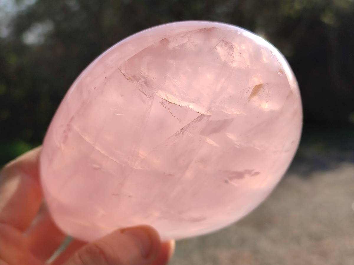 Polished Rose Quartz Standing Free Forms x 2 From Madagascar - Toprock Gemstones and Minerals 