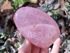 Polished Rose Quartz Standing Free Forms x 2 From Madagascar - Toprock Gemstones and Minerals 