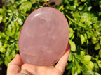 Polished Rose Quartz Standing Free Forms x 2 From Madagascar - Toprock Gemstones and Minerals 