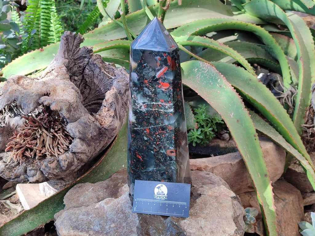 Polished Bloodstone Tower x 1 From Swaziland - Toprock Gemstones and Minerals 