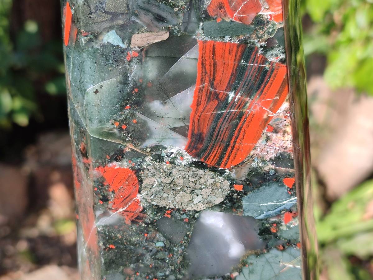 Polished Bloodstone Tower x 1 From Swaziland - Toprock Gemstones and Minerals 