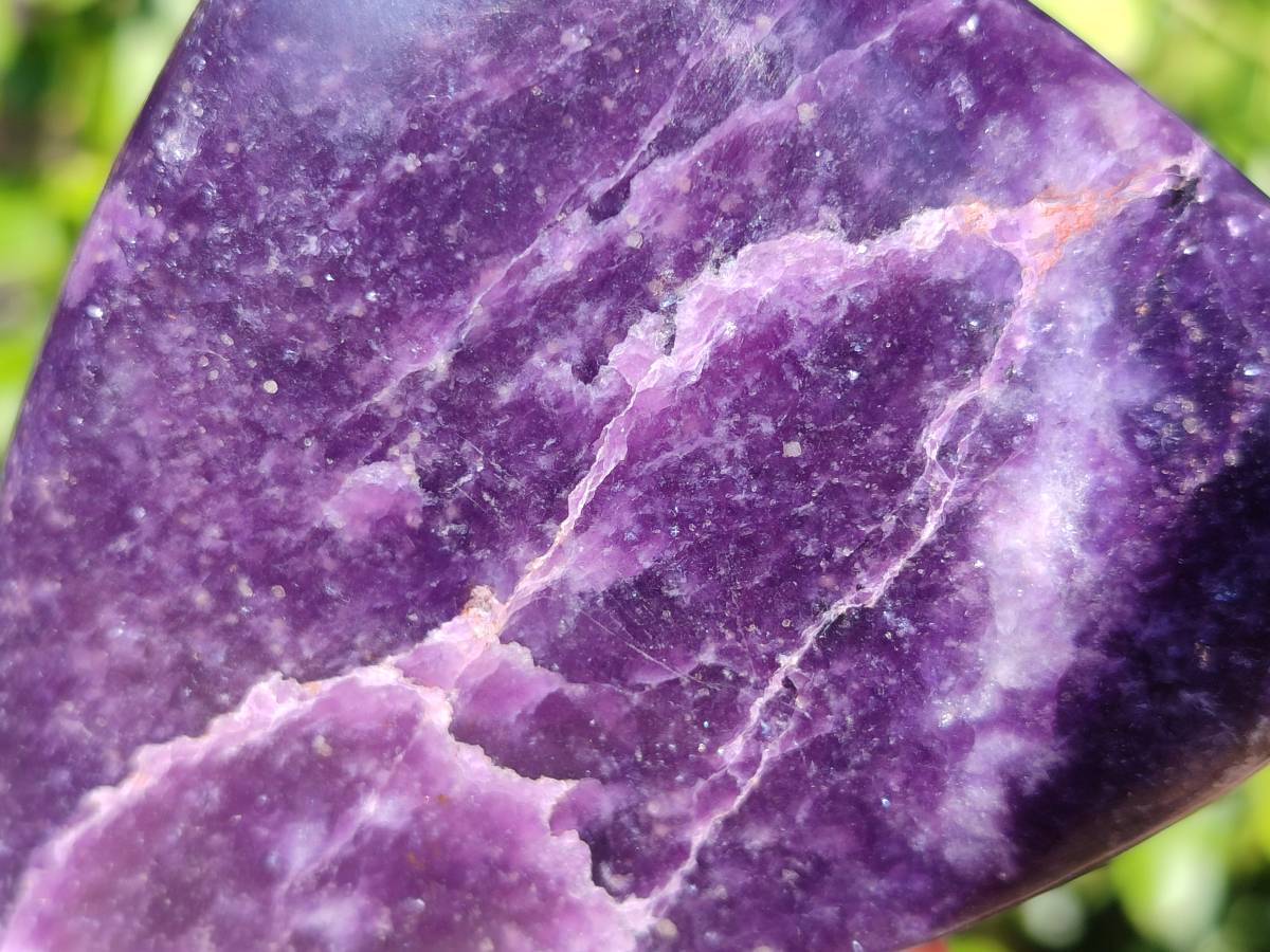 Polished Lepidolite Standing Free Forms x 2 From Zimbabwe - Toprock Gemstones and Minerals 