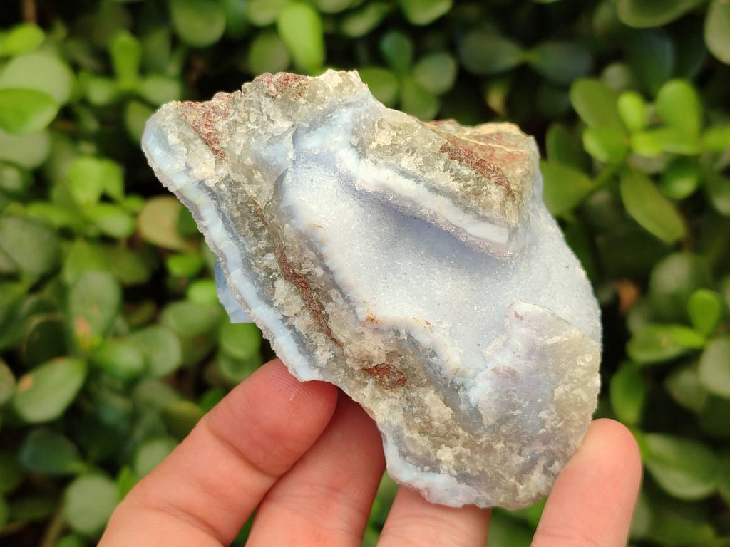 Natural Blue Lace Agate Geode Specimens x 12 From Malawi - Toprock Gemstones and Minerals 