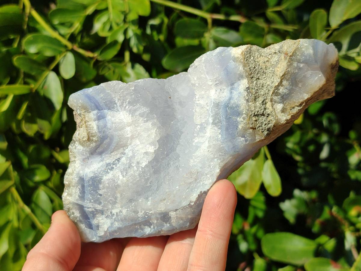 Natural Blue Lace Agate Geode Specimens x 12 From Malawi - Toprock Gemstones and Minerals 