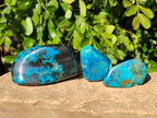 Polished Shattuckite Free Forms x 6 From Kaokoveld, Namibia - Toprock Gemstones and Minerals 