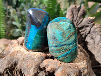 Polished Shattuckite Free Forms x 6 From Kaokoveld, Namibia - Toprock Gemstones and Minerals 
