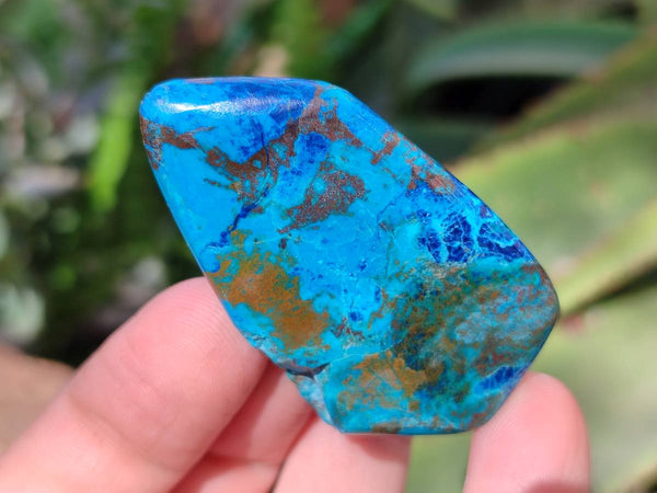 Polished Shattuckite Free Forms x 6 From Kaokoveld, Namibia
