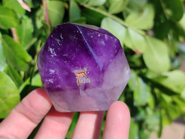 Polished Window Amethyst Crystals x 3 From Madagascar