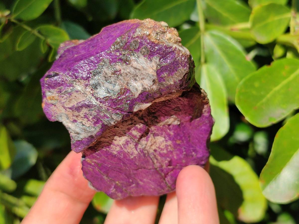 Natural Metallic Purpurite Specimens x 6 From Erongo, Namibia - Toprock Gemstones and Minerals 