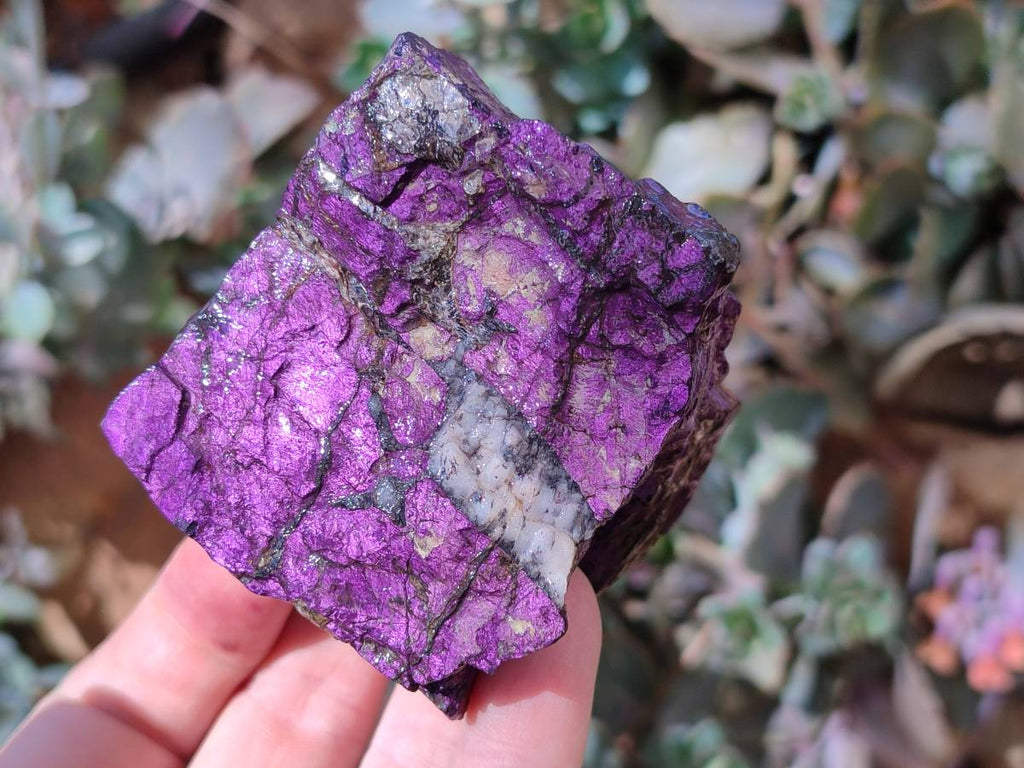 Natural Metallic Purpurite Specimens x 6 From Erongo, Namibia - Toprock Gemstones and Minerals 