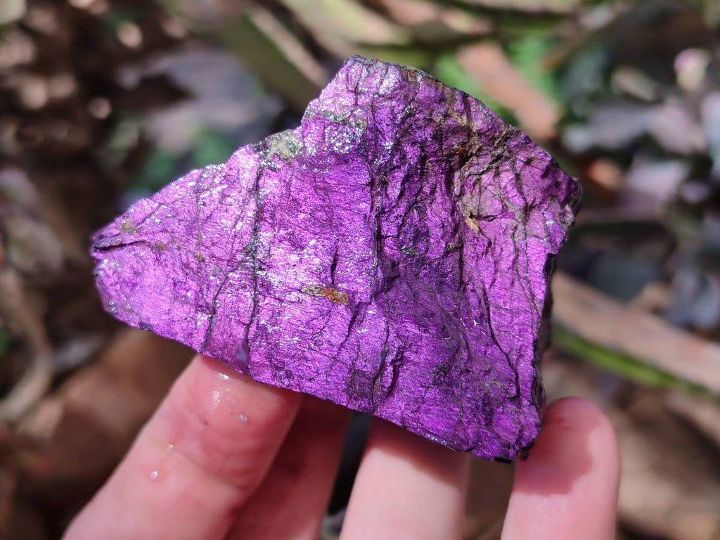 Natural Metallic Purpurite Specimens x 6 From Erongo, Namibia - Toprock Gemstones and Minerals 