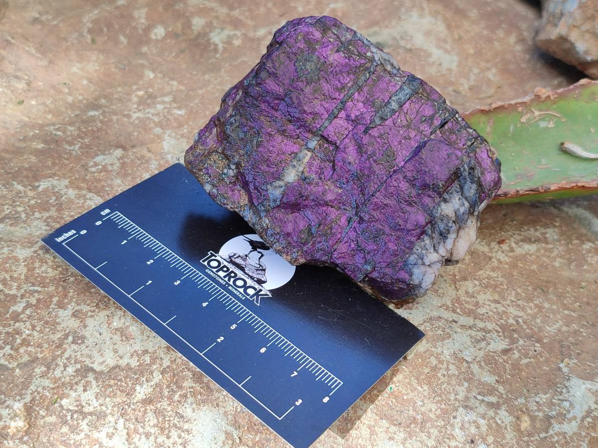 Natural Metallic Purpurite Specimens x 6 From Erongo, Namibia - Toprock Gemstones and Minerals 