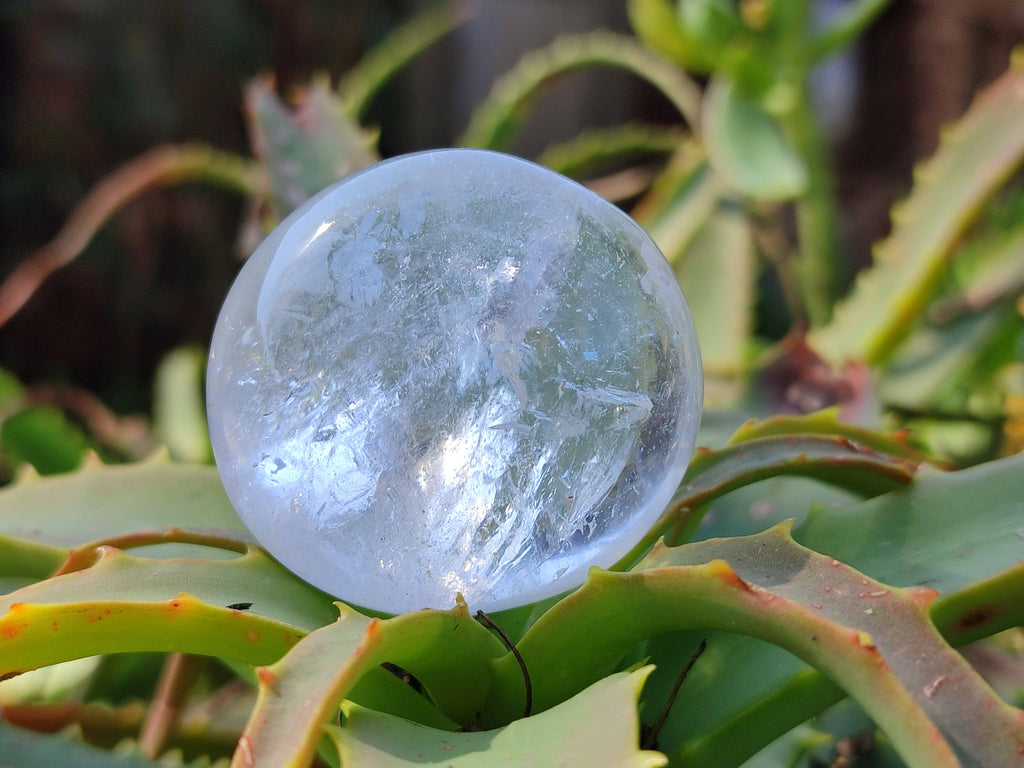 Polished Girasol Pearl Quartz Palm Stones x 20 From Ambatondrazaka, Madagascar - Toprock Gemstones and Minerals 